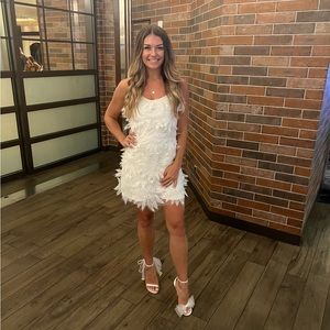 Mariposa Lace Appliqué Dress